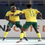 south Africa players celebrating