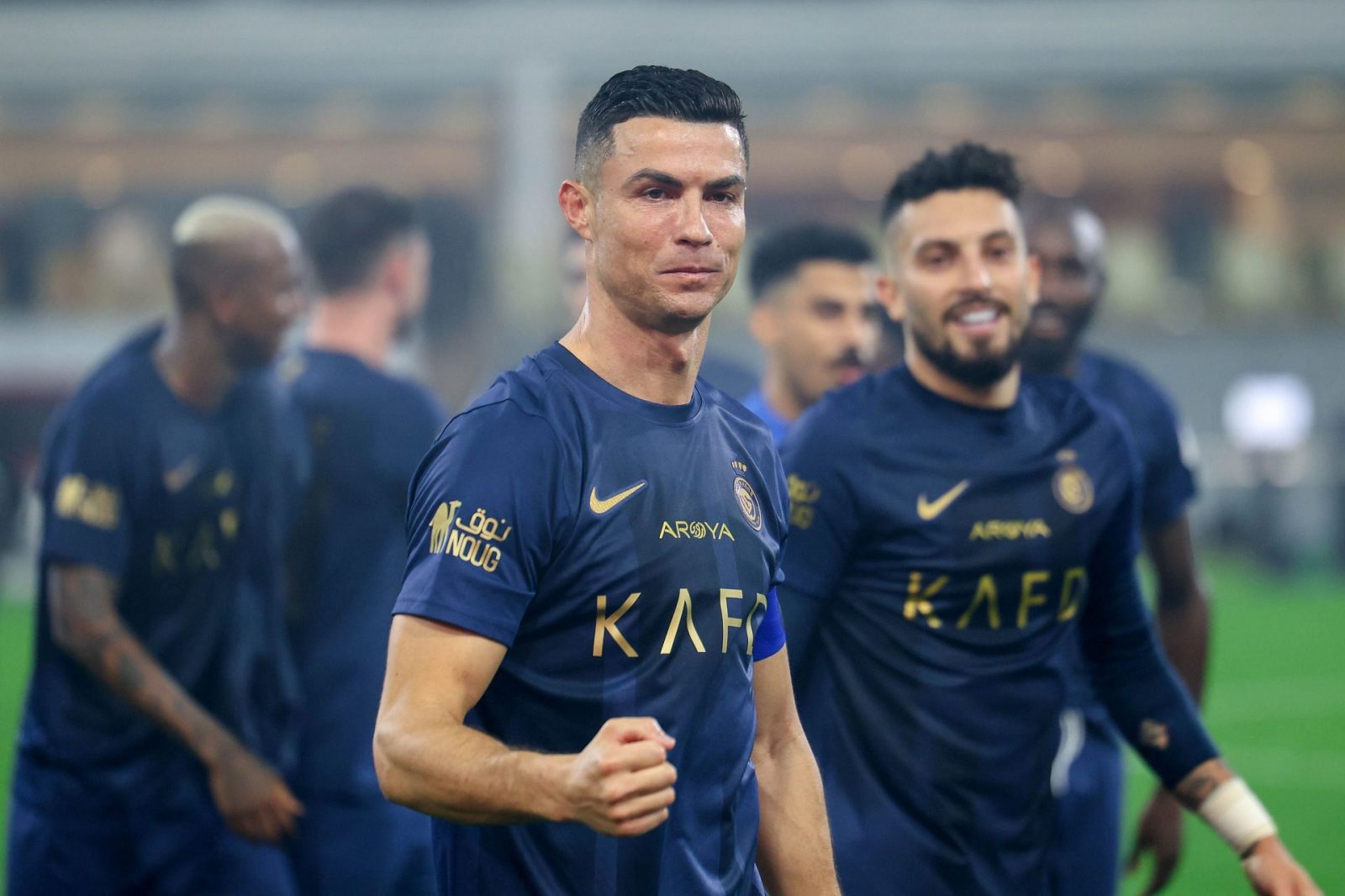 cristiano-ronaldo-celebrates-39th-birthday-with-al-nassr-squad-before-training,-video-goes-viral