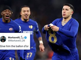 “when-your-idol-is-messi”,-“utter-perfection”-–-chelsea-fans-salivate-over-enzo-fernandez’s-incredible-free-kick-vs-aston-villa 