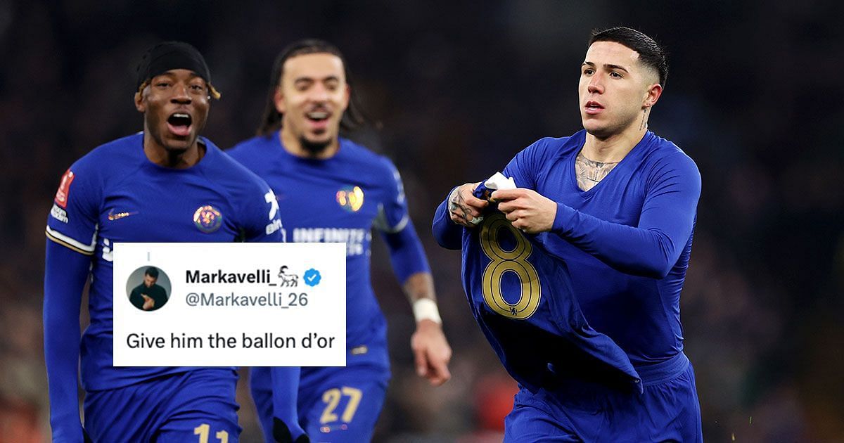 “when-your-idol-is-messi”,-“utter-perfection”-–-chelsea-fans-salivate-over-enzo-fernandez’s-incredible-free-kick-vs-aston-villa 