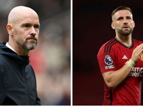 “we’ll-have-to-see-how-it-goes”-–-erik-ten-hag-gives-an-update-on-luke-shaw-after-left-back-forced-off-in-manchester-united’s-win-against-aston-villa
