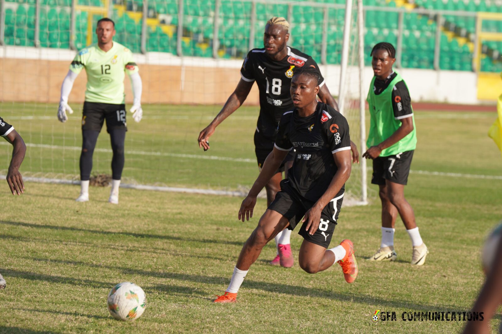 Black Stars train for CAR